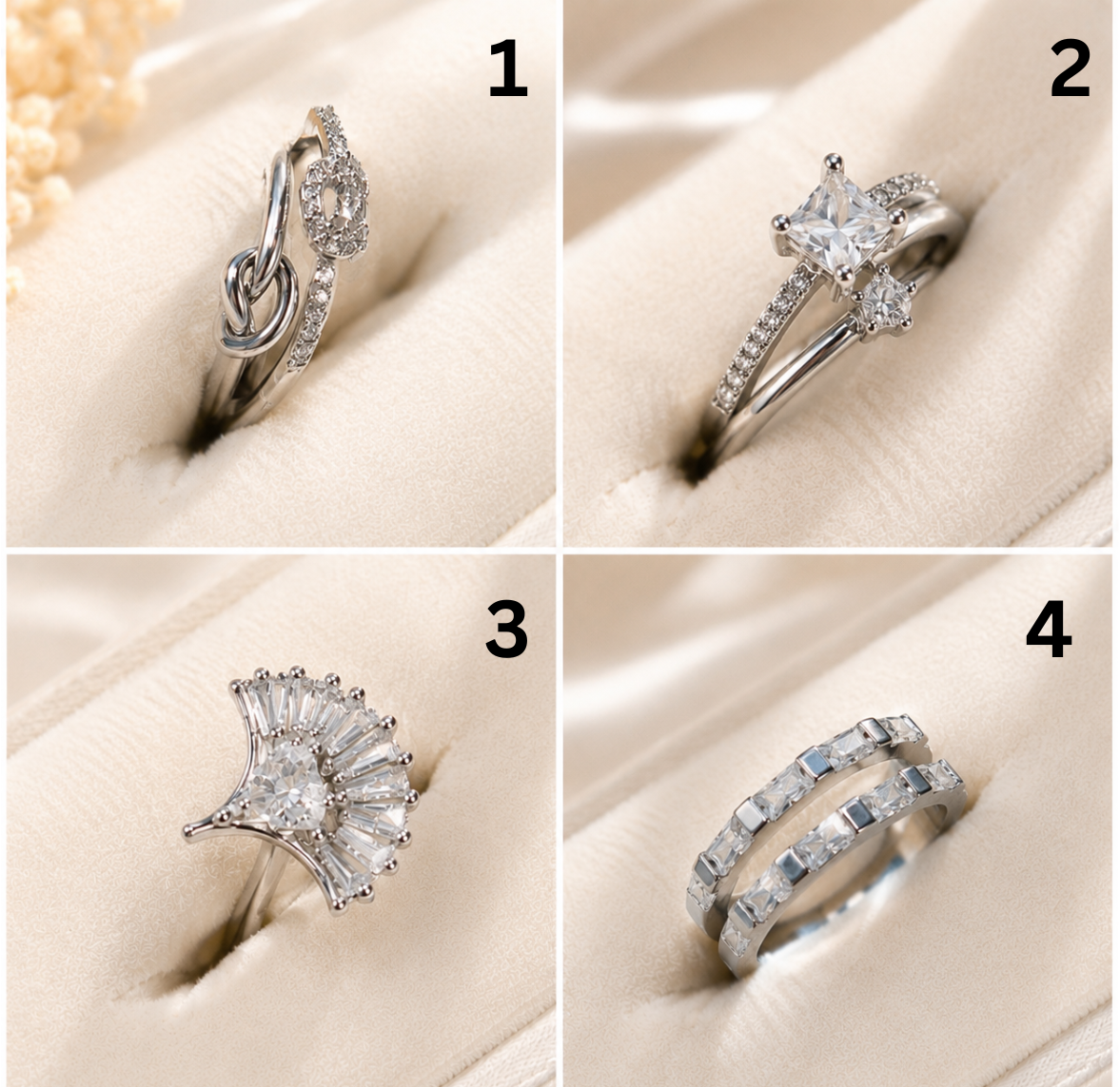 Anti Tarnish Dainty Rings ✨