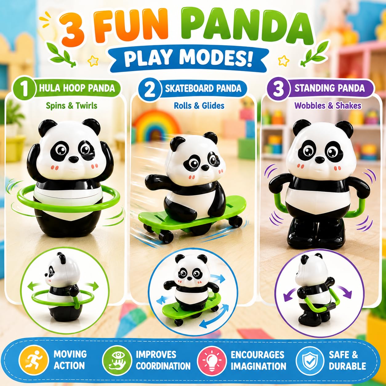 Panda Exercise Action Toy