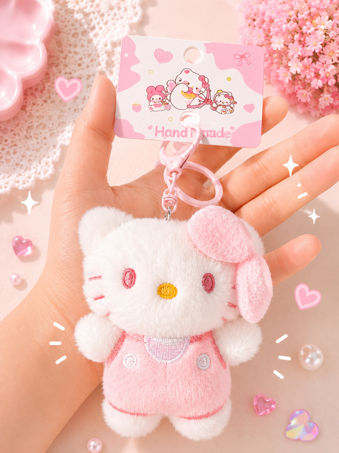 Hello kitty bag charms big 🐱