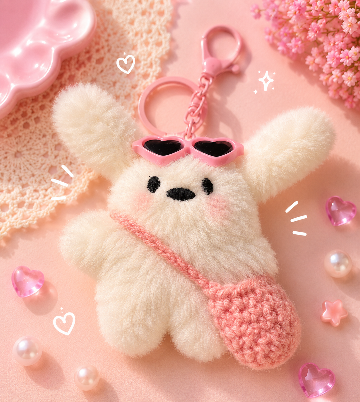 Bunny Plushie Bag Charms 💖