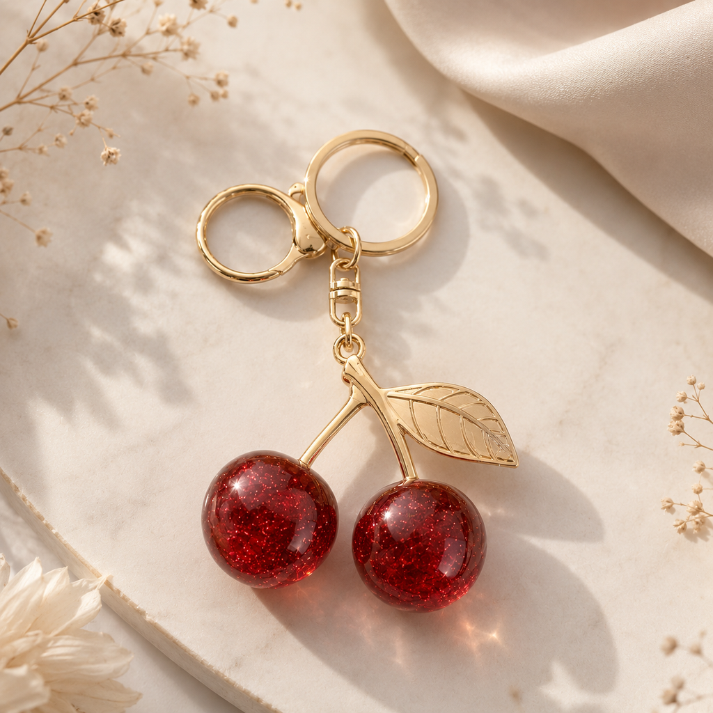 Viral Cherry bag charm (Big)