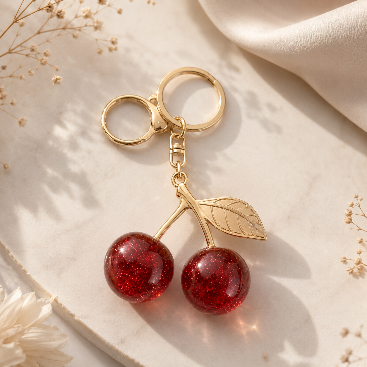 Viral Cherry bag charm (Big)