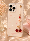 Handmade Cherry Phone Charm 🍒
