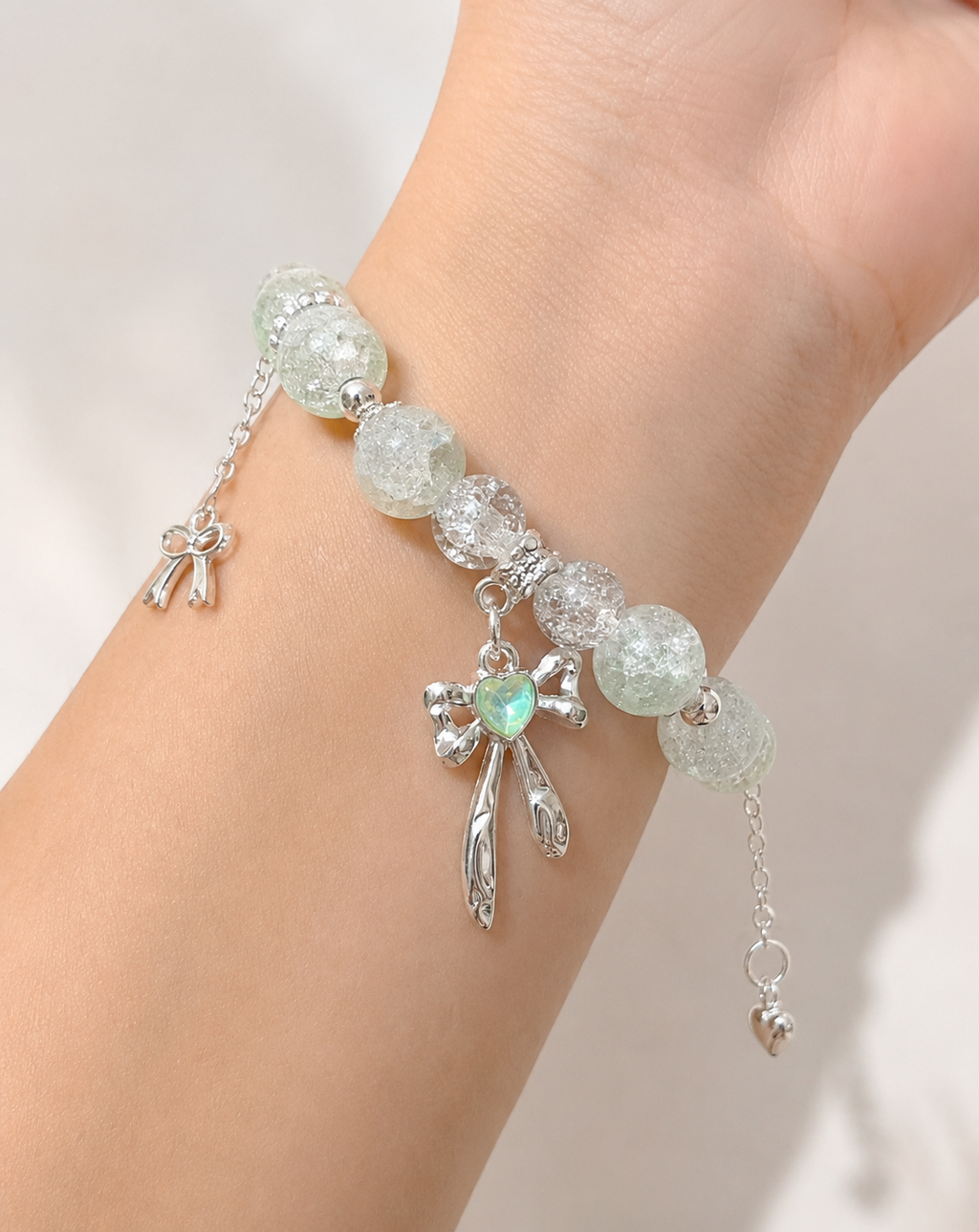 Bow charm bracelets