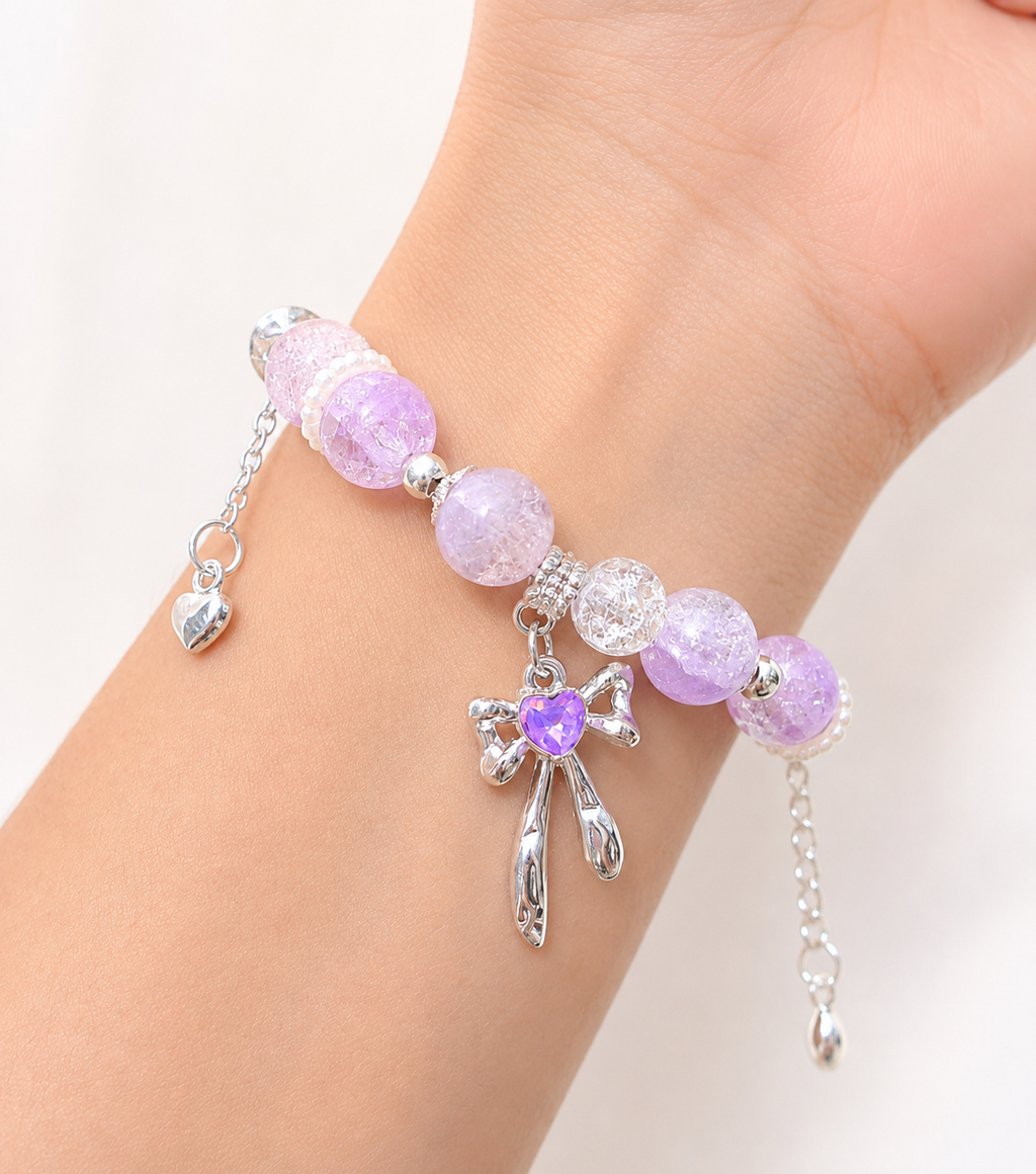 Bow charm bracelets