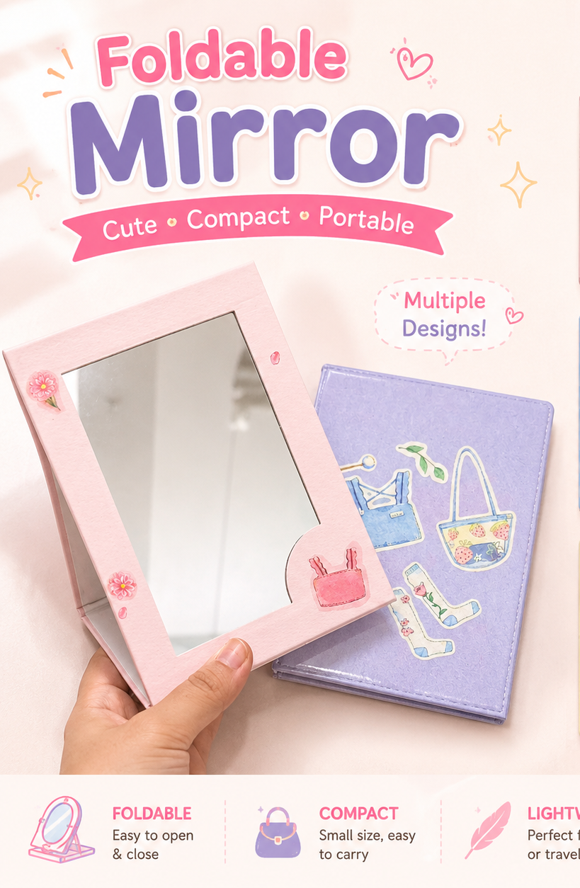 Foldable mirror 🎀✨