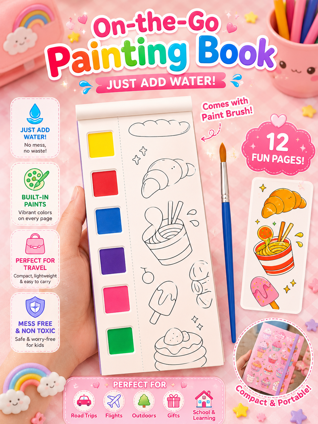 On The Go Painting Book 🎨