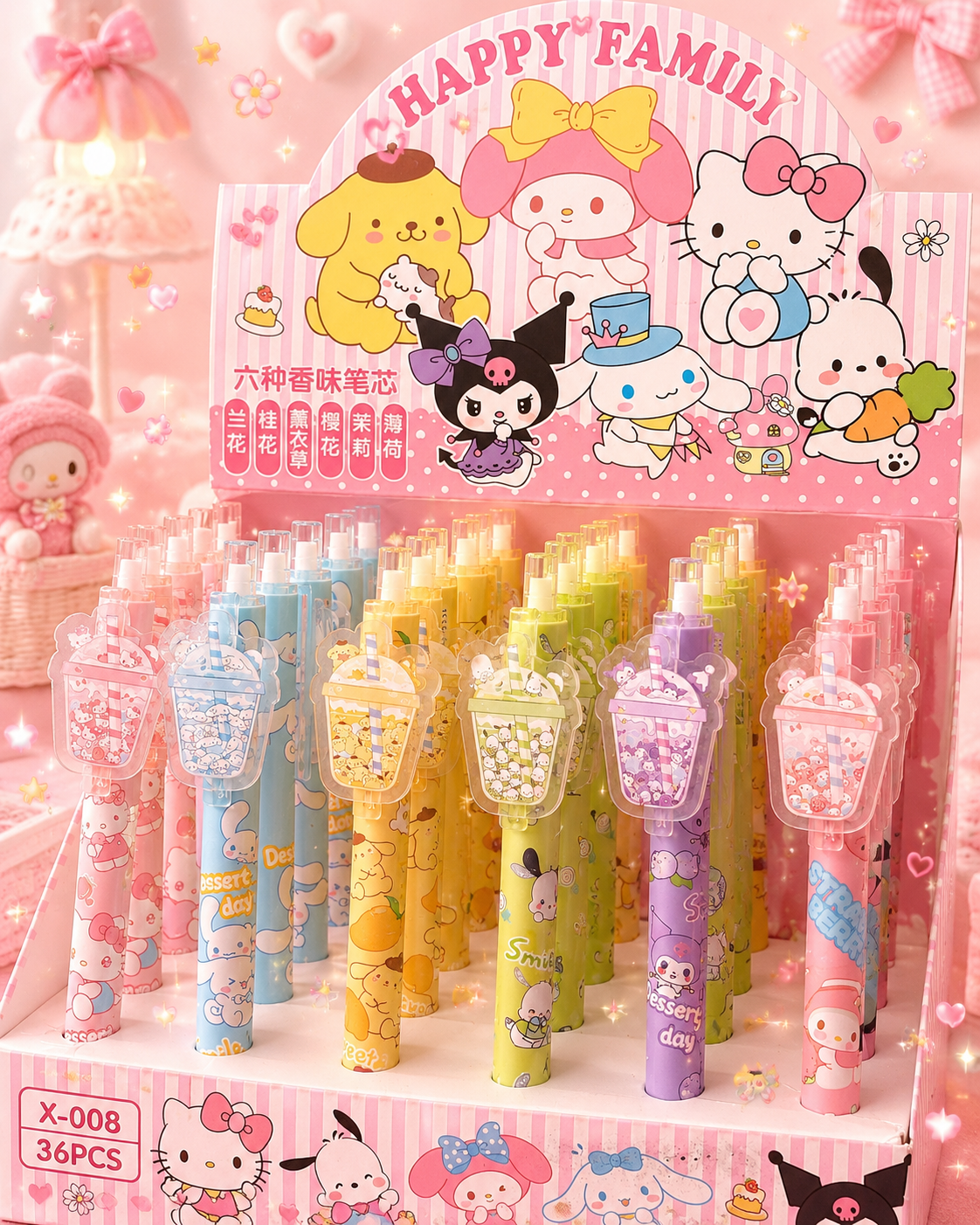 Boba Sanrio Gel Pens ✨💖