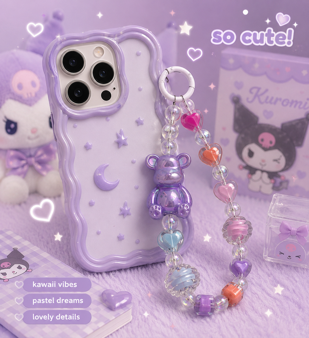 Teddy Bear Chunky Phone Charms 🐻