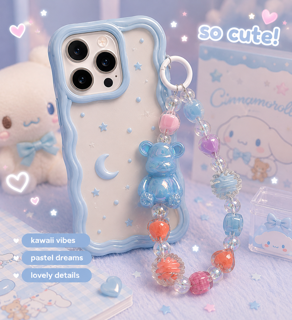 Teddy Bear Chunky Phone Charms 🐻