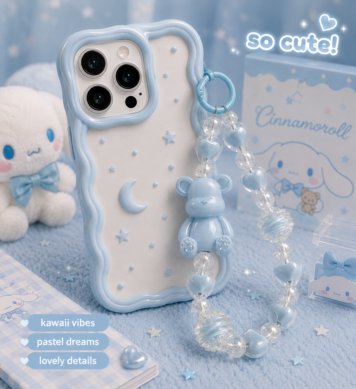 Teddy Bear Chunky Phone Charms 🐻