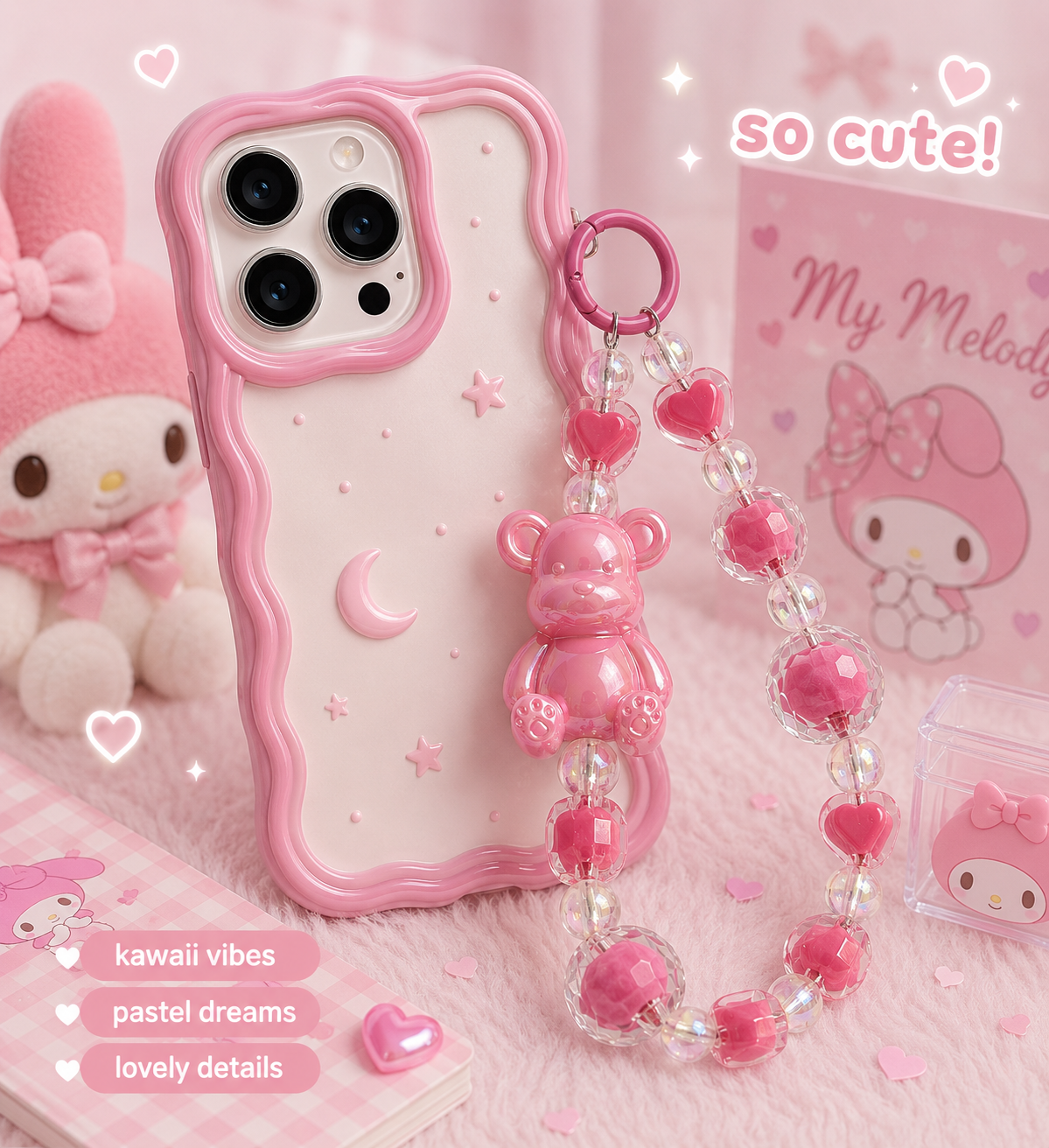 Teddy Bear Chunky Phone Charms 🐻