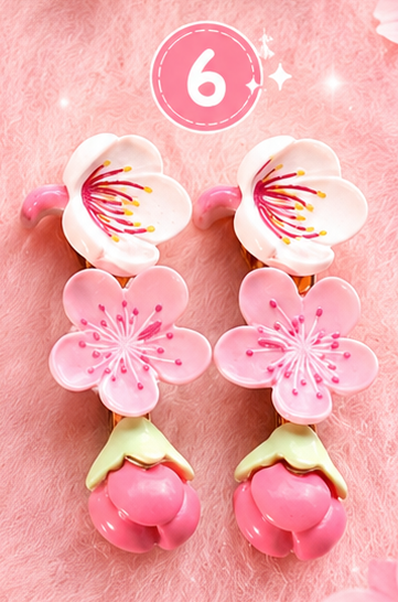 🌸 Sakura Blossom Hair Clips