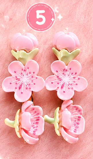 🌸 Sakura Blossom Hair Clips