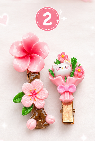 Sanrio themed bouquet hairclips 🌸