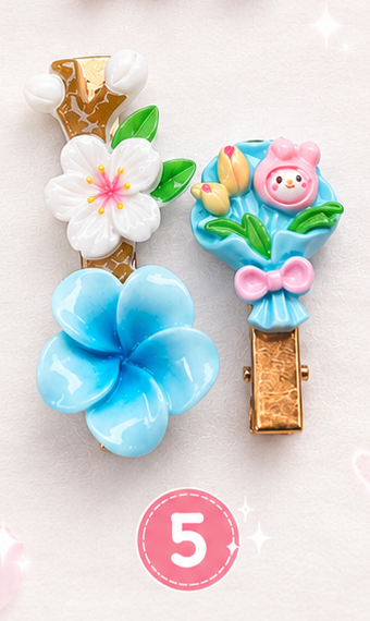 Sanrio themed bouquet hairclips 🌸