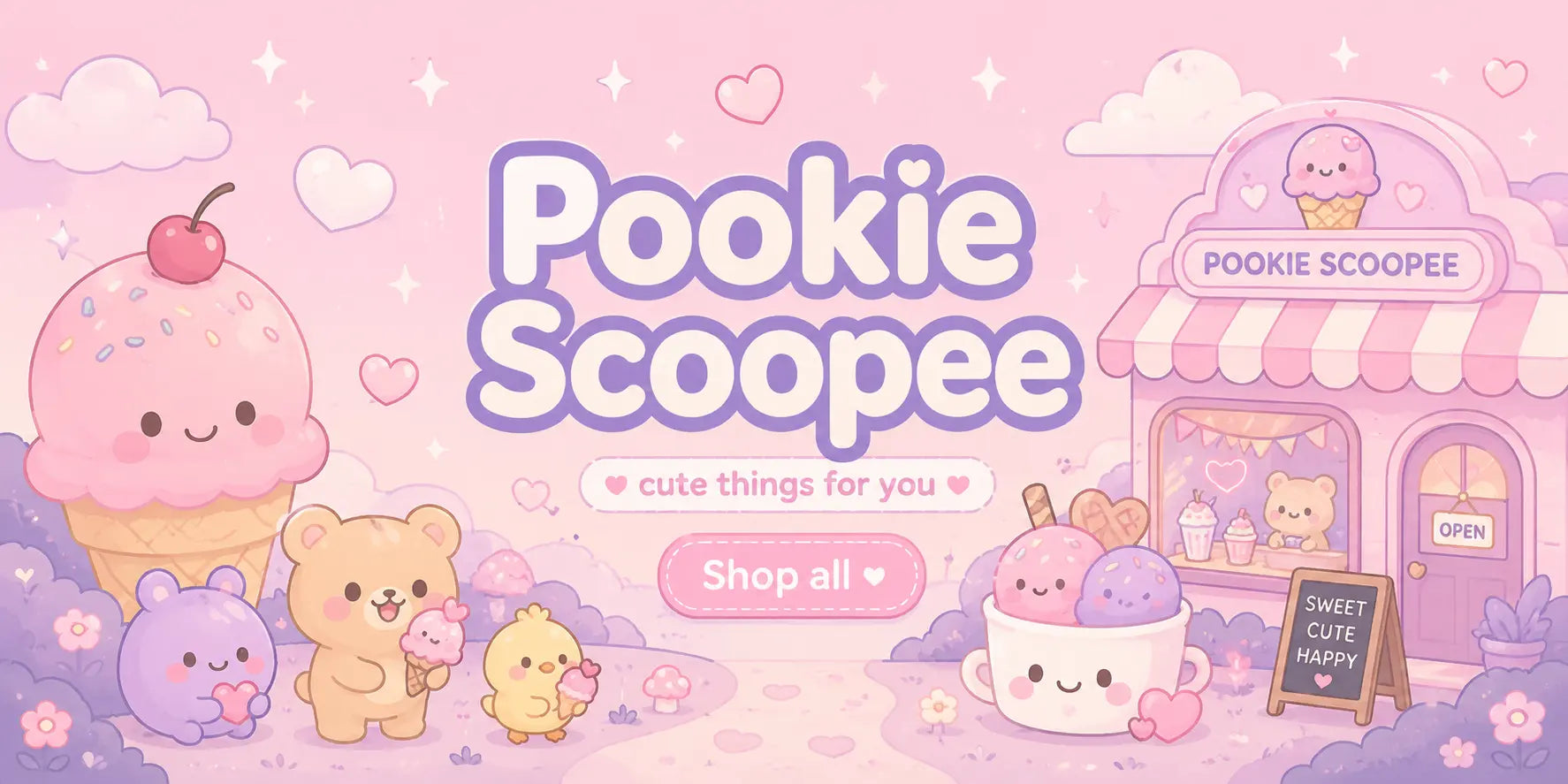 Kawaii gifts and accessories — Pookie Scoopee