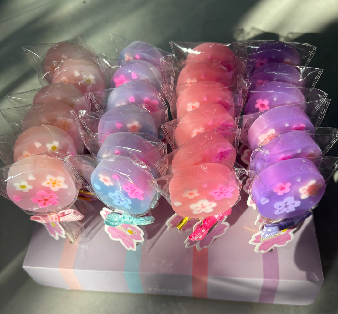 Kawaii lollipop erasers