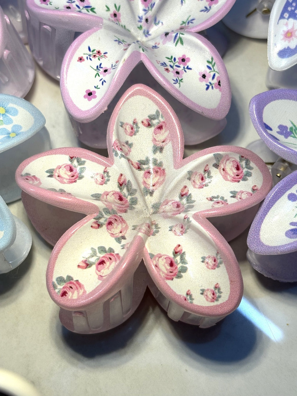 Dreamy Floral Claw Clips