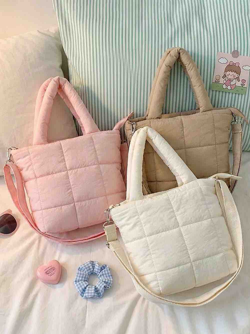 Shein inspired Puffer & Go Quilted Crossbody Bag