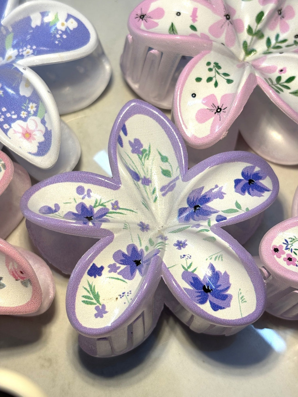 Dreamy Floral Claw Clips