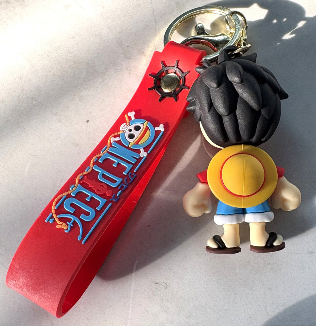One Piece Silicone Keychain