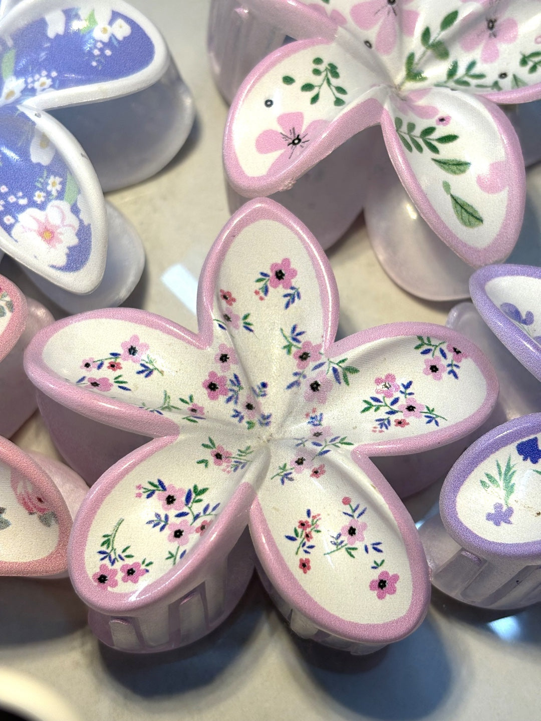 Dreamy Floral Claw Clips