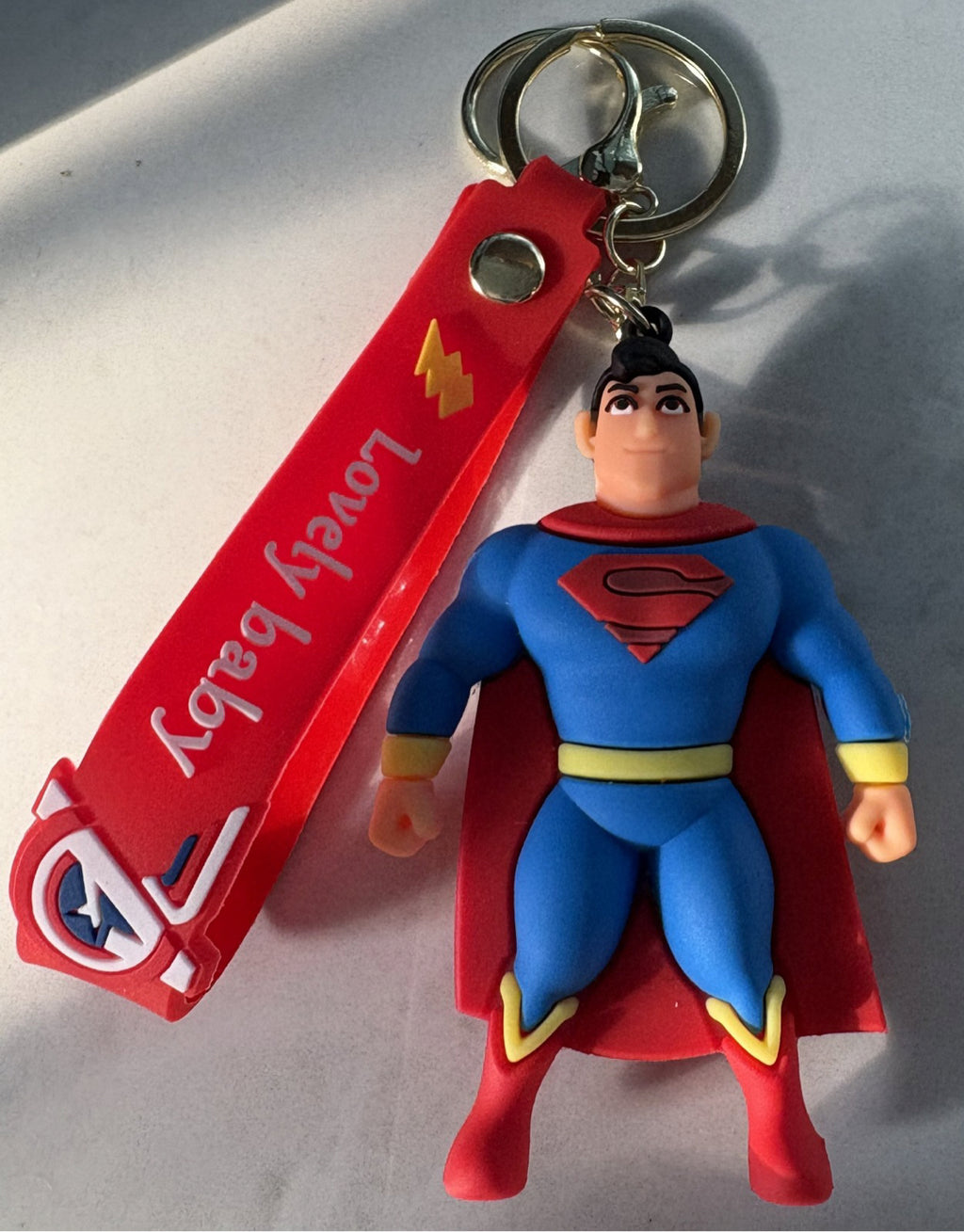 Spider-Man /Superman Silicone Keychains