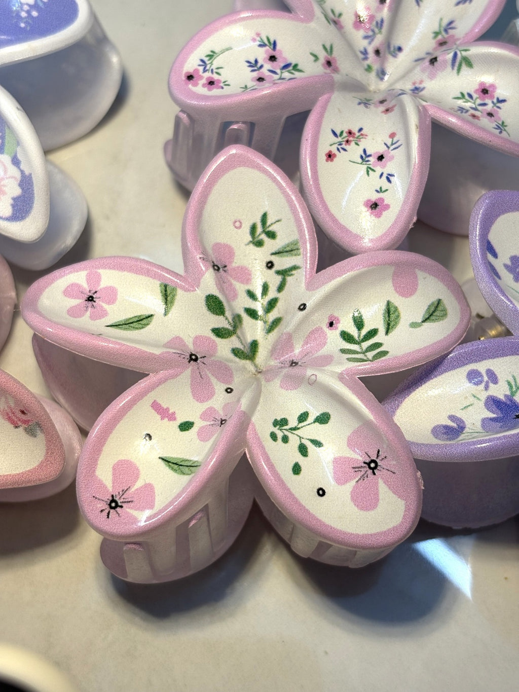 Dreamy Floral Claw Clips